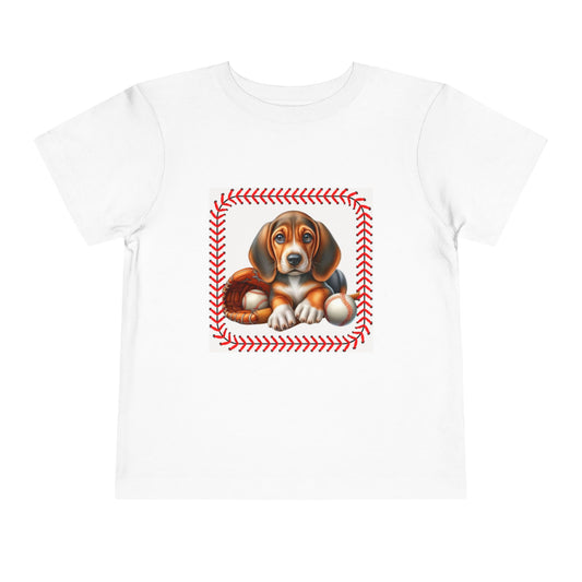 Clothing/ Toddler/ Tee Shirt: Adorable Toddler Dog Tee, Cute Pet Shirt, Kids Animal T-Shirt, Toddler Baseball Tee, Gift for Dog Lovers