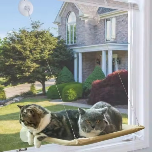 Cat Window Hammock with Suction Cups | Relaxing Perch for Cats