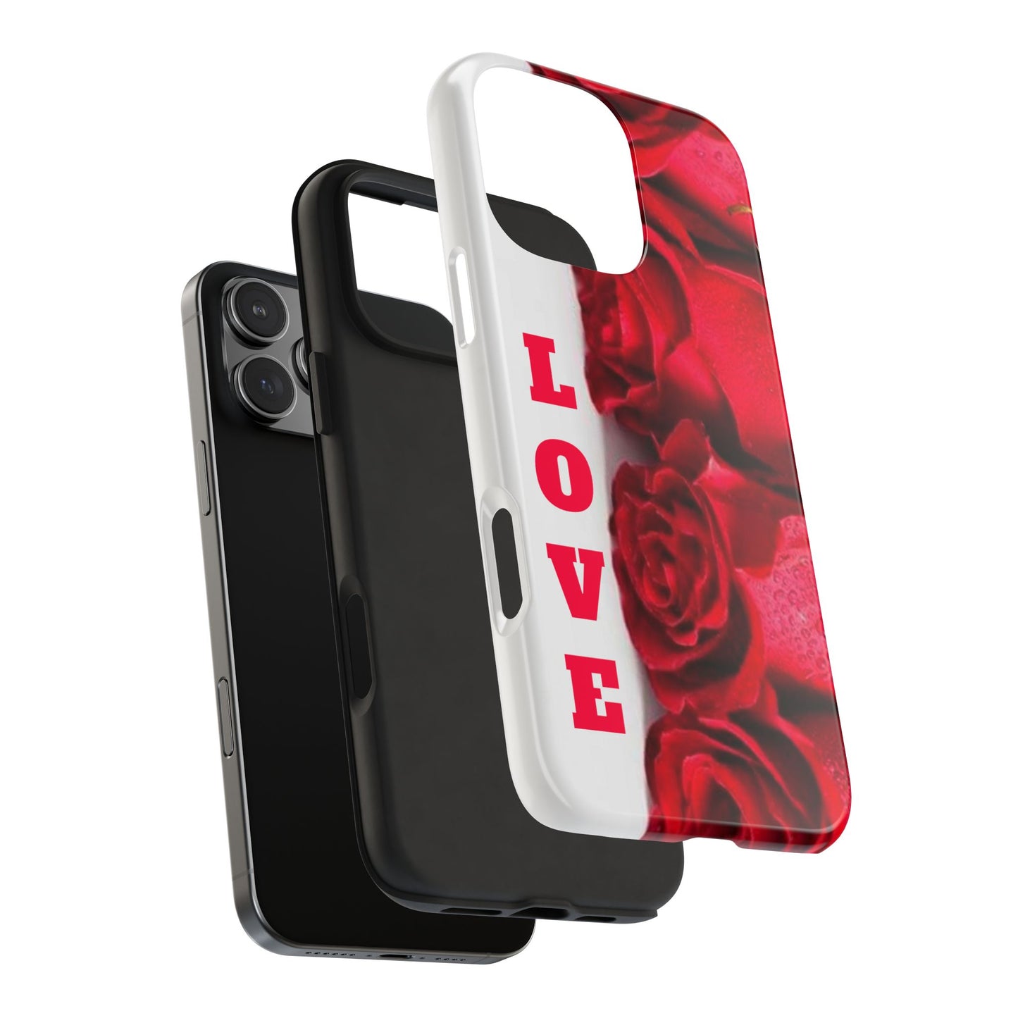 Electronics / Tech & Gadgets: Romantic Rose Love Phone Case, Valentine's Gift, Floral Protective Cover, Cute Phone Accessory, Thoughtful Gift Idea