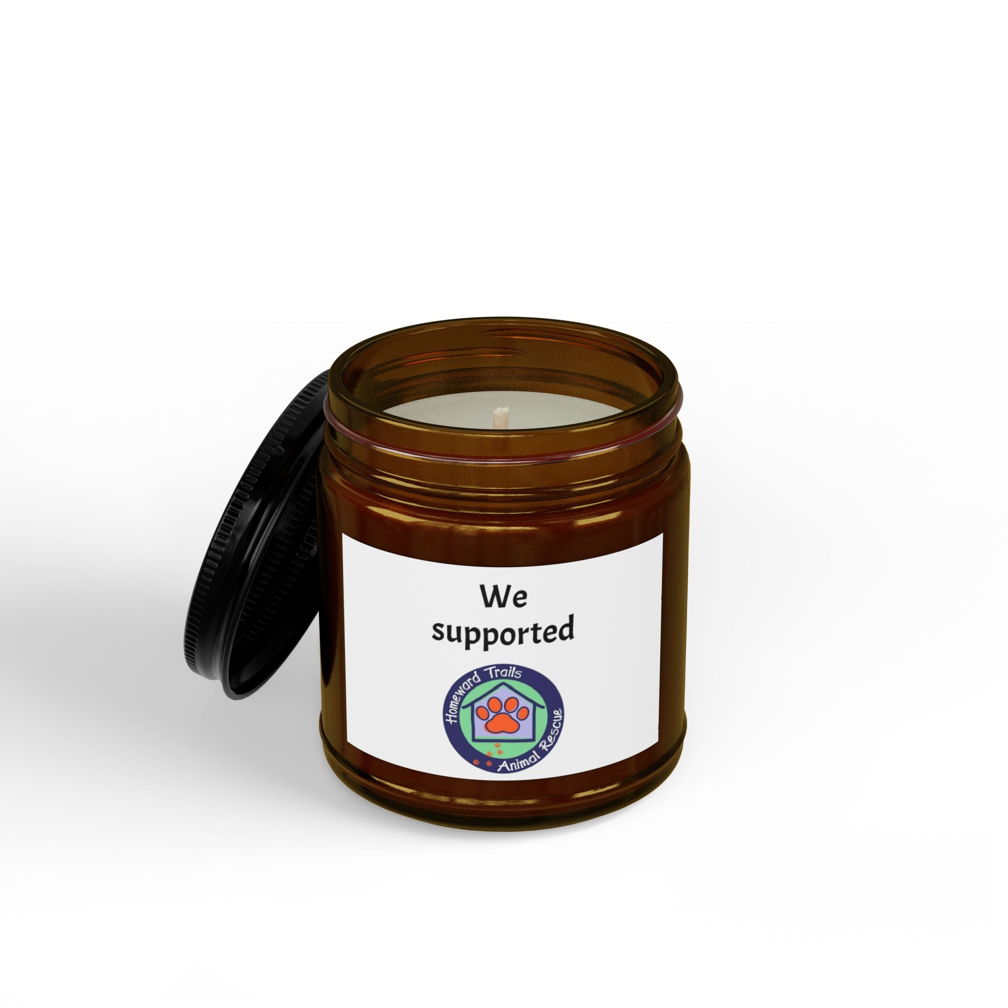 Soy Candle — 'We Supported' Paw Rescue Fundraiser (4oz & 9oz) for Homeward Trails Animal Rescue