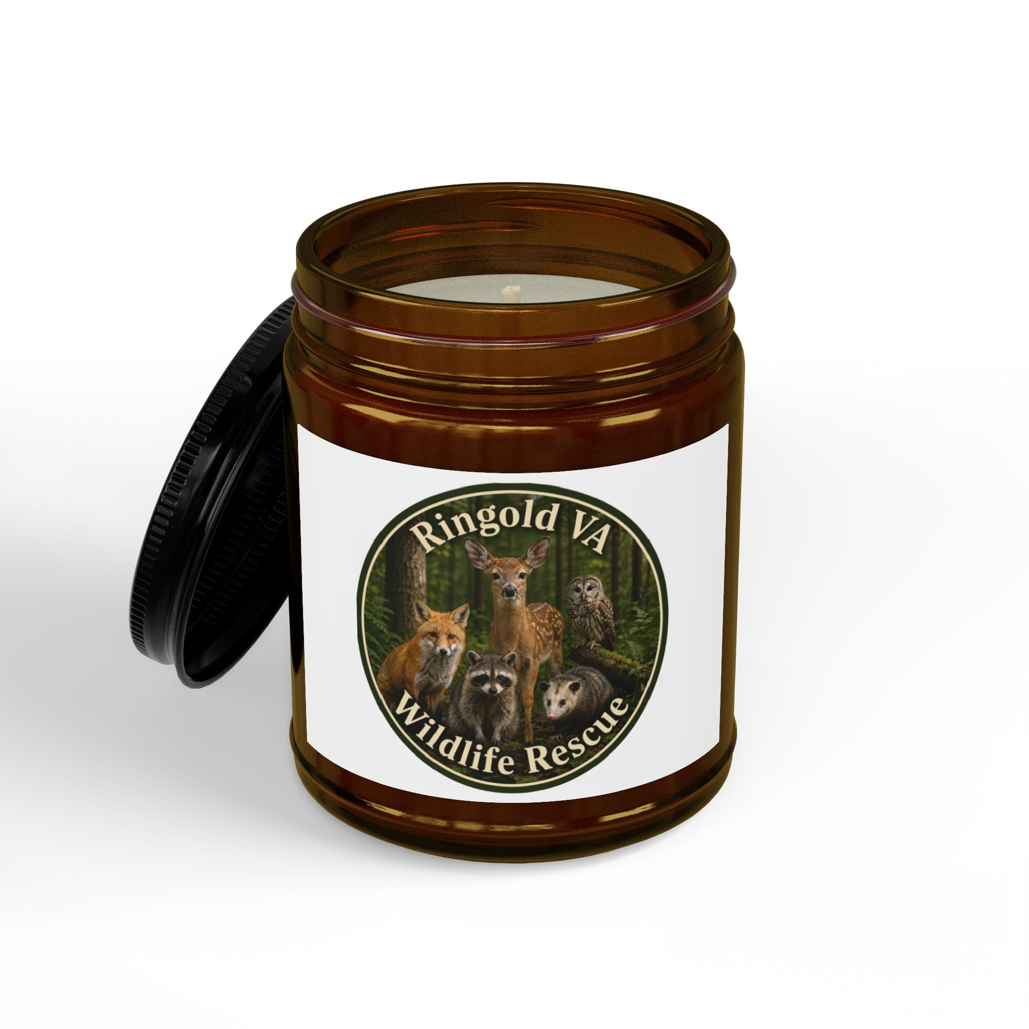Wildlife Rescue Soy Candle - Ringgold VA Scented Jar (4oz & 9oz)