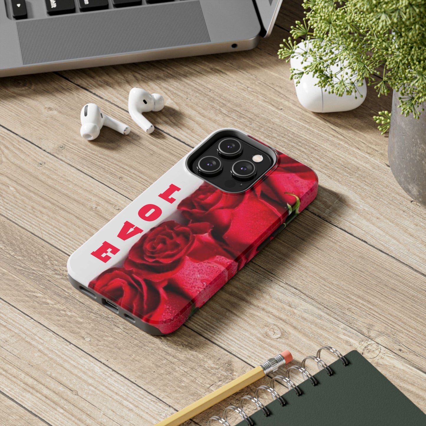 Electronics / Tech & Gadgets: Romantic Rose Love Phone Case, Valentine's Gift, Floral Protective Cover, Cute Phone Accessory, Thoughtful Gift Idea