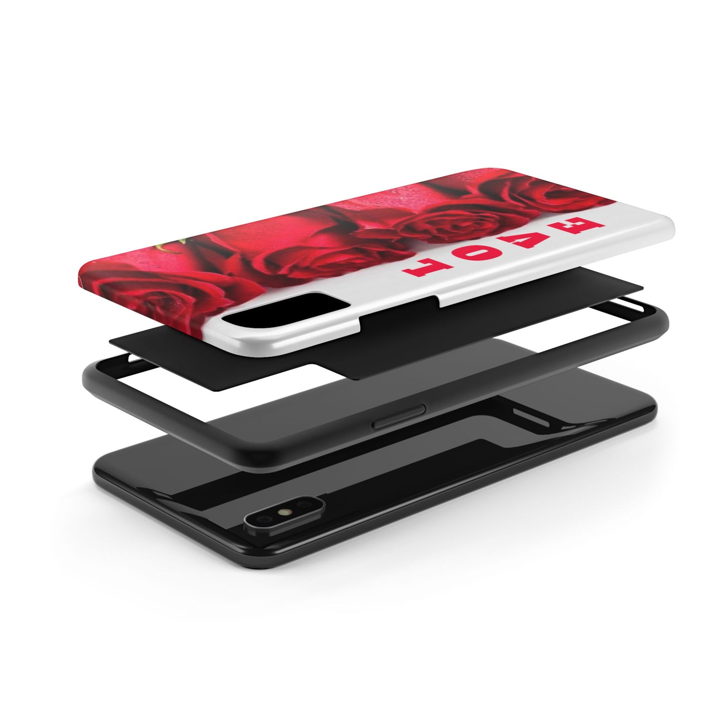 Electronics / Tech & Gadgets: Romantic Rose Love Phone Case, Valentine's Gift, Floral Protective Cover, Cute Phone Accessory, Thoughtful Gift Idea