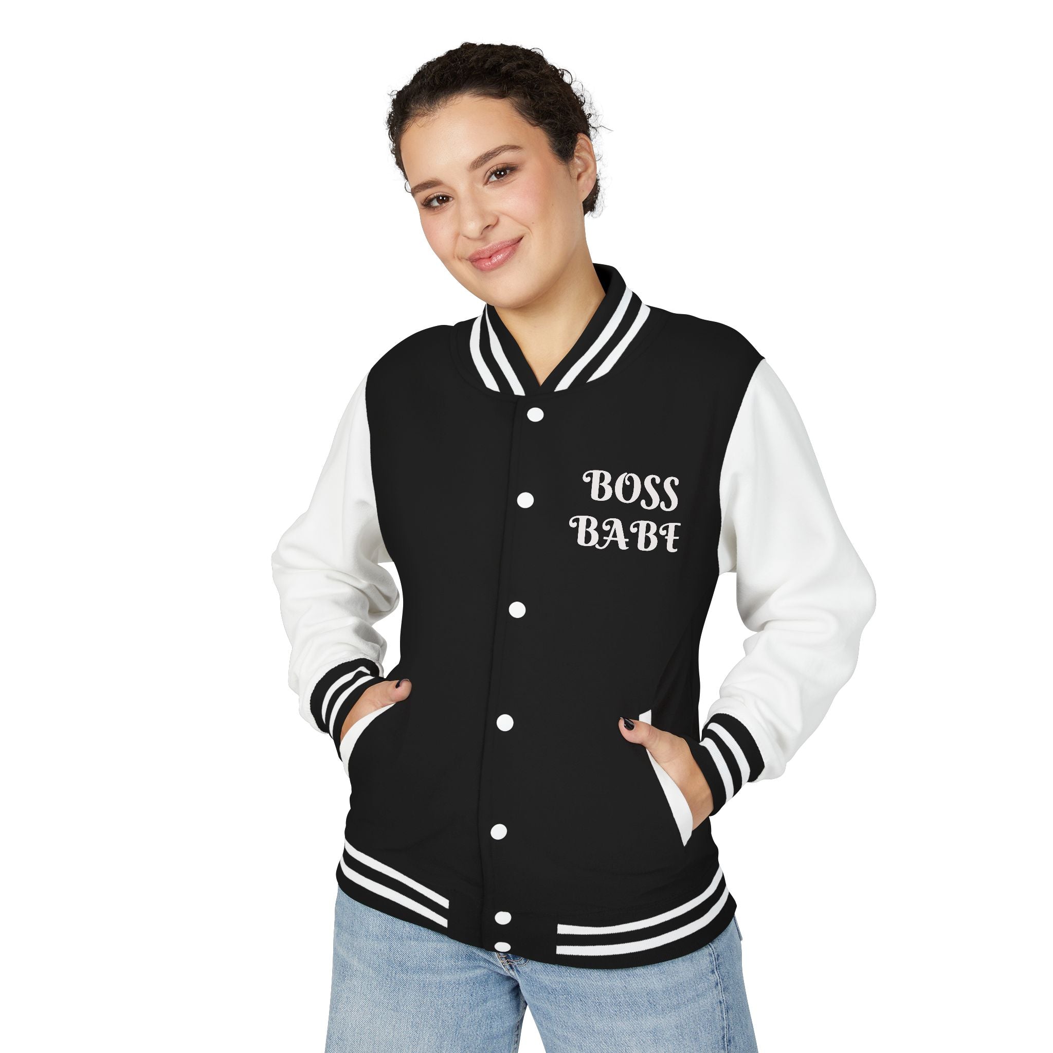 Boss Babe Unisex Heavyweight Letterman Jacket