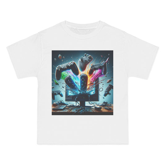 Clothing/ Gaming/ Unisex/ Tee Shirt: Gaming Explosion Short-Sleeve T-Shirt | Unisex Tee, Gamer Gift, Video Game Shirt, Fun Casual Wear, Gaming Apparel
