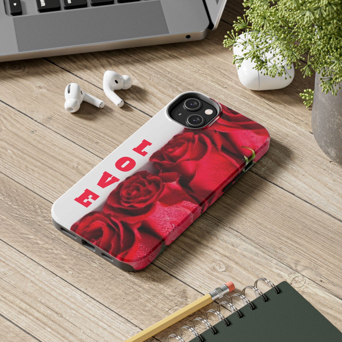 Electronics / Tech & Gadgets: Romantic Rose Love Phone Case, Valentine's Gift, Floral Protective Cover, Cute Phone Accessory, Thoughtful Gift Idea