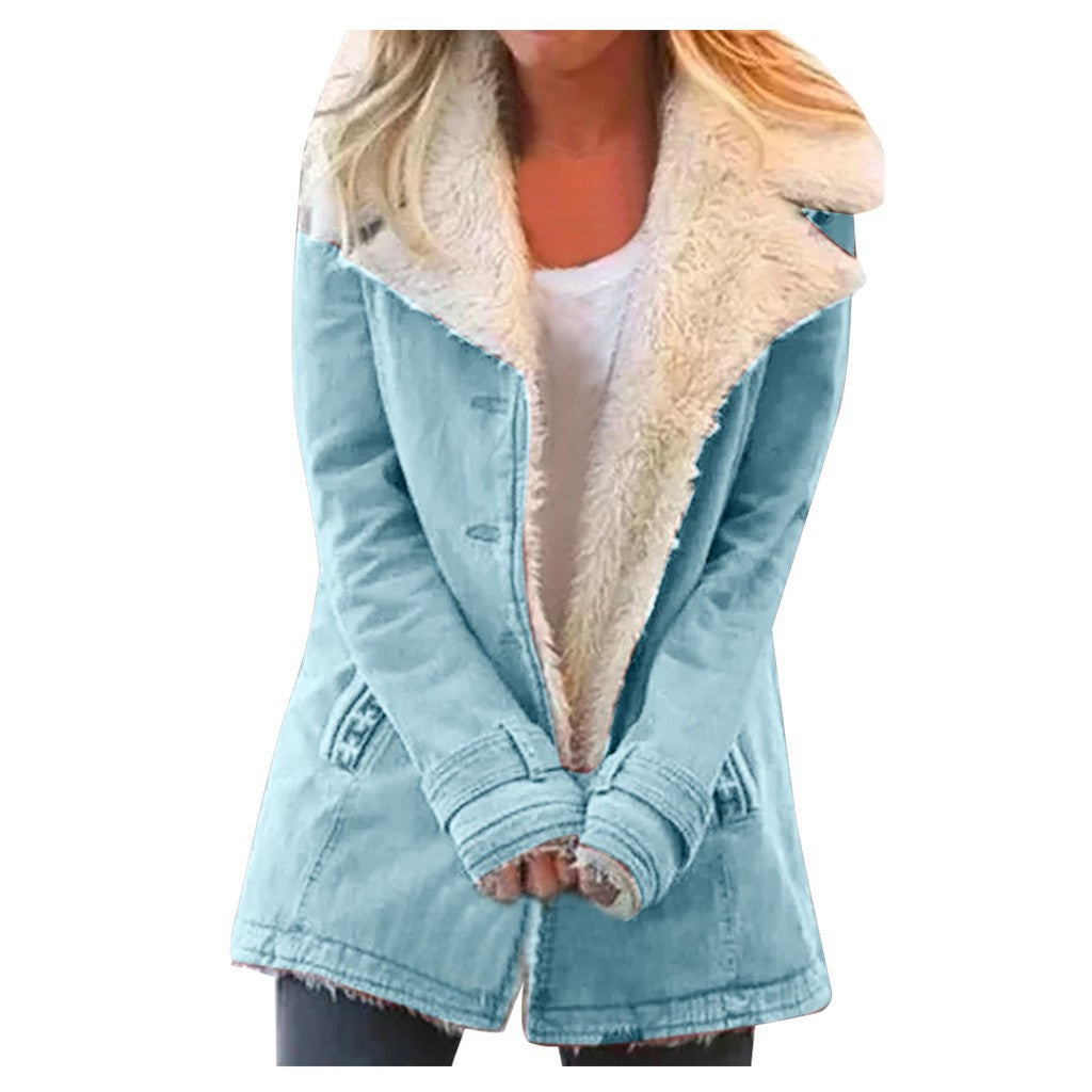 Women's Parka Jacket / Warm Faux Fur