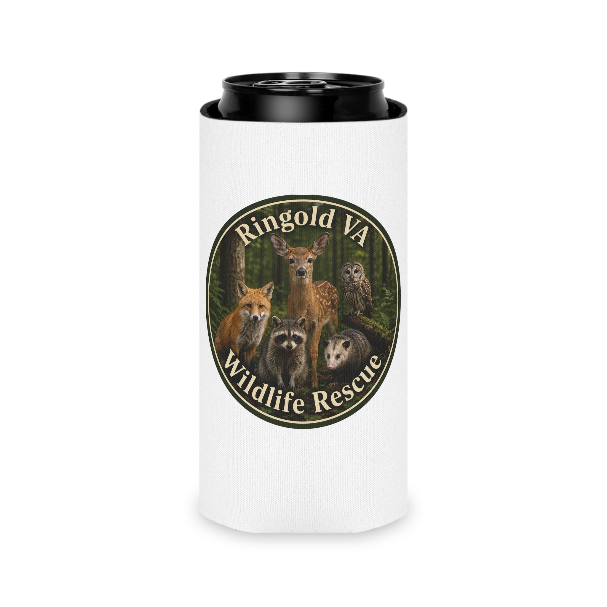 Can Cooler - Ringgold VA Wildlife Rescue 'Wildlife Supporter' Can Cooler
