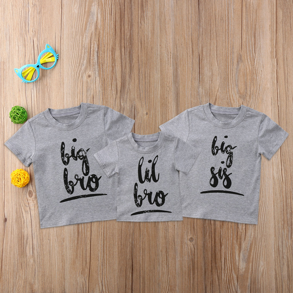 Big Bro / Lil Bro / Big Sis / T-Shirt / Infant (0-24 mos,) / Toddler 2-7 yrs.