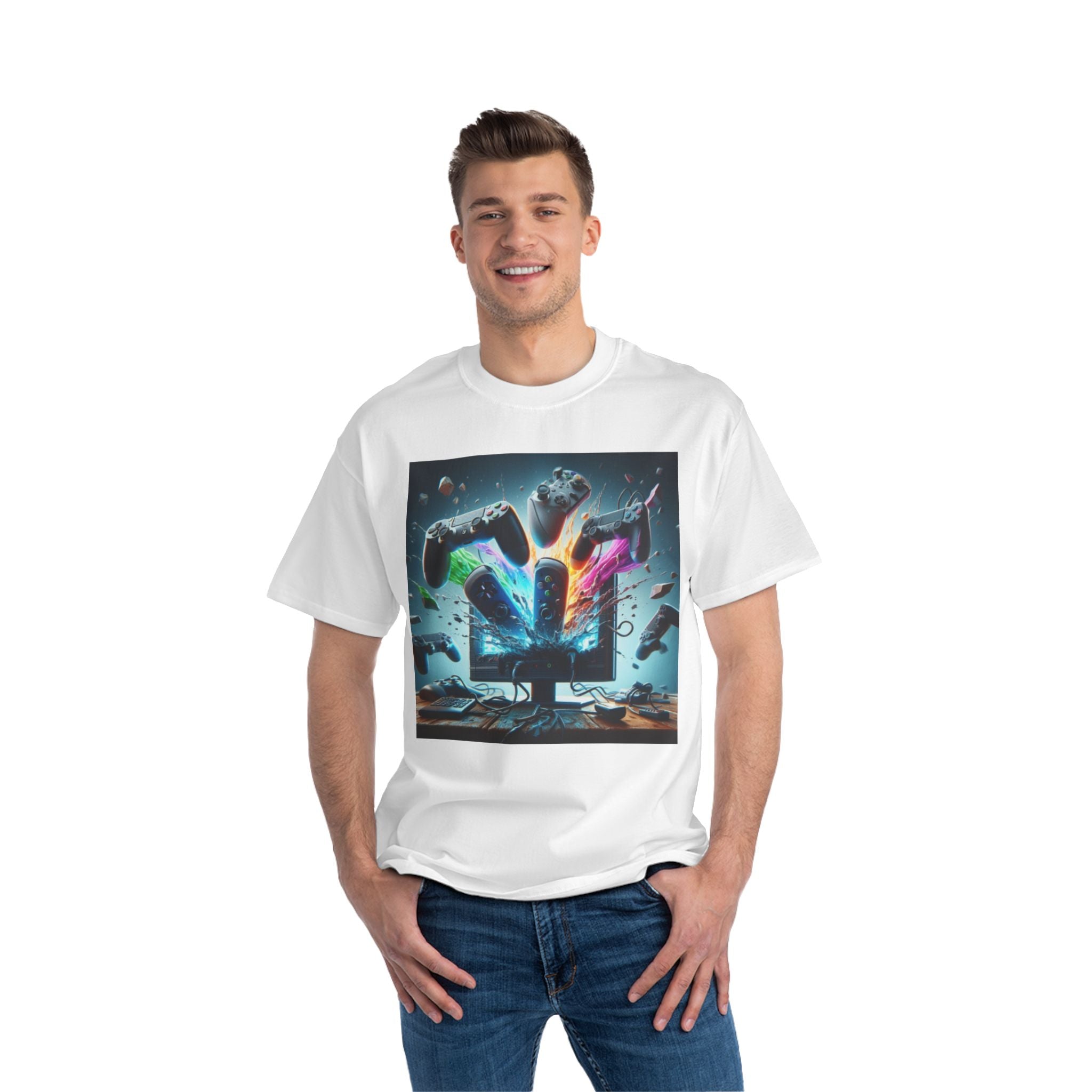 Gaming Explosion T-Shirt - Unisex Gamer Tee for Video Game Lovers
