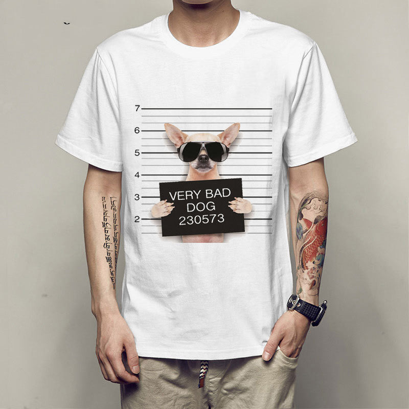 Dog Lovers T-shirt / Funny Dog Jail Busted / Men / Teen