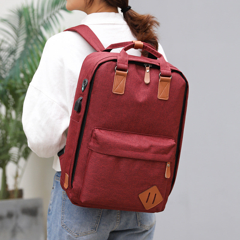 Backpack Male / Women Business Casual USB Computer Backpack Large Capacity