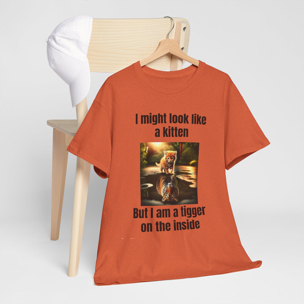 Kitten reflection to tiger t-shirt women / teen