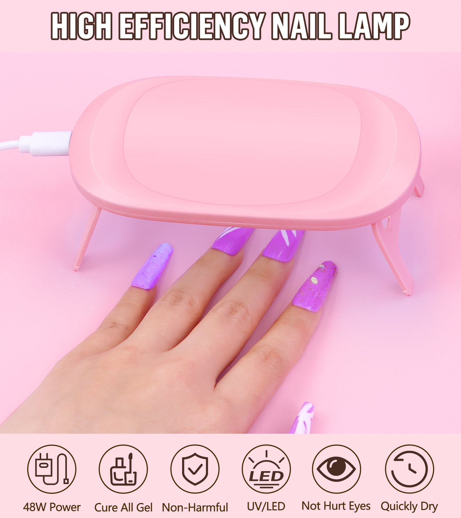 Acrylic Nail Kit Dip Powder Nail Kit Starter with Drill and UV Light