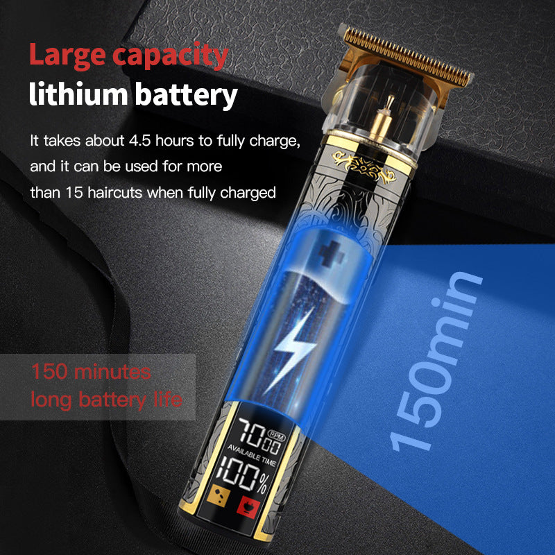 Hair Clipper Electric Electrical Hair Cutter Retro Oil Head Engraving