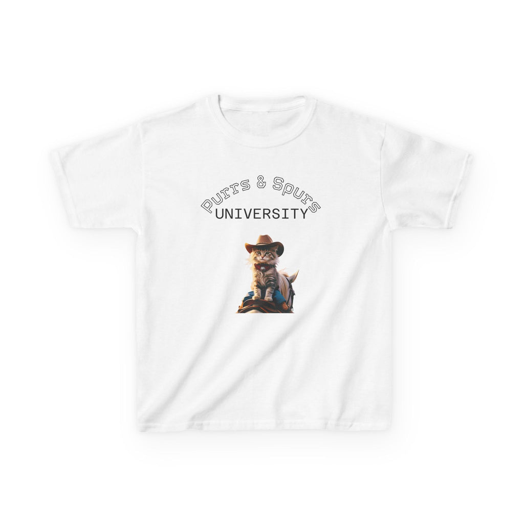 Cowboy Cat Kids T-Shirt - Fun Animal Tee for Toddlers & Children