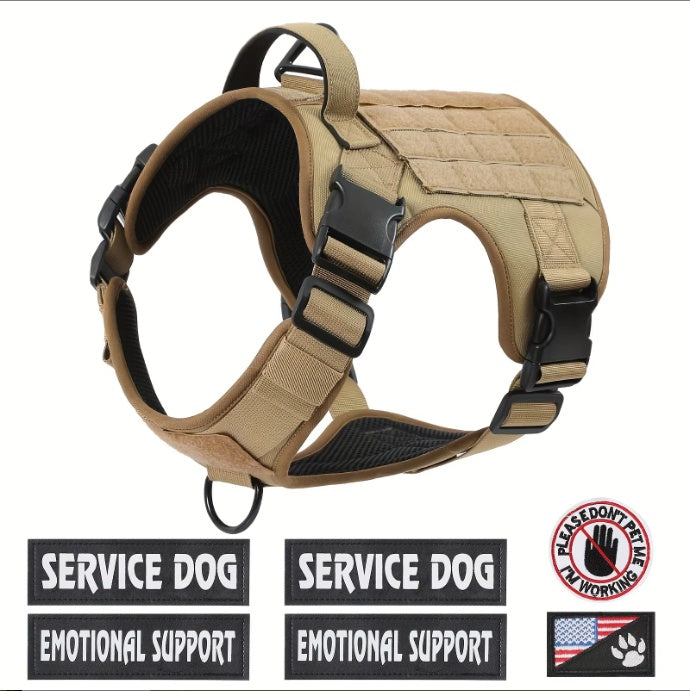 Tactical Dog Harness Vest | Reflective No-Pull Service