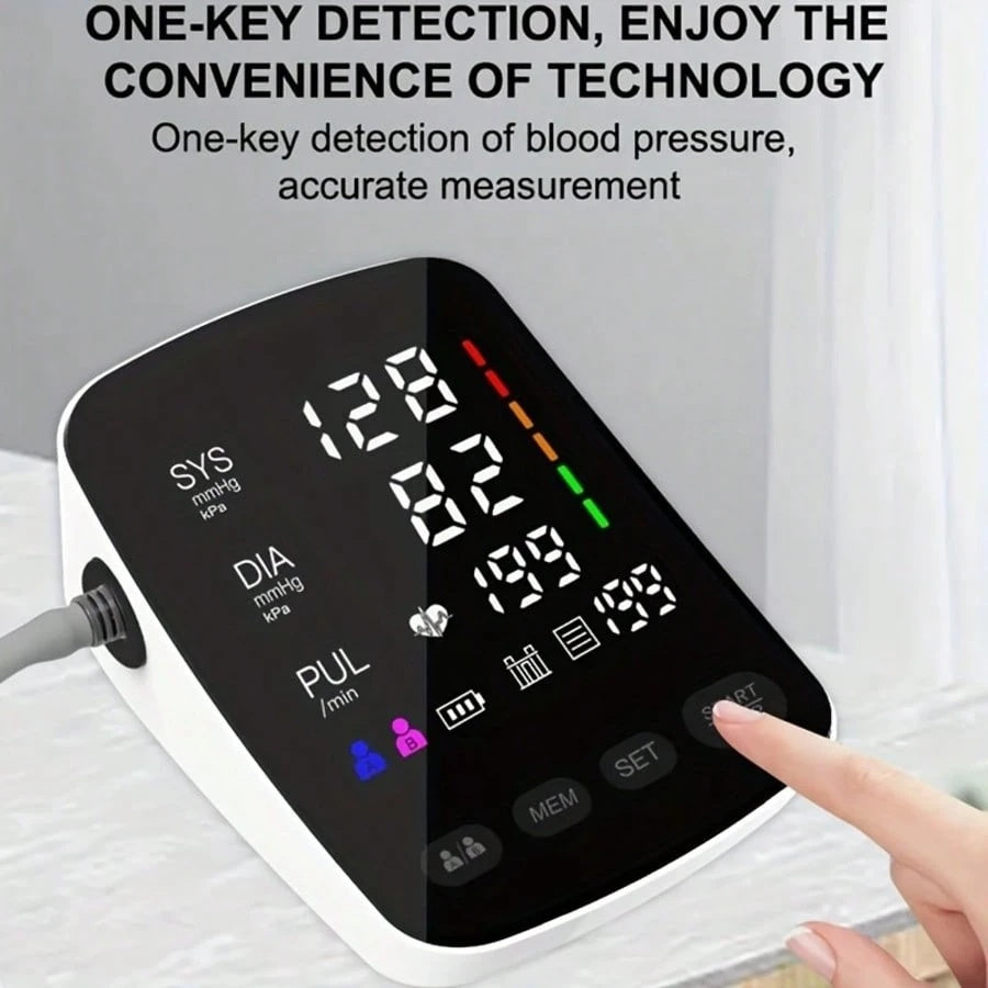 Blood Pressure Monitor Automatic Upper Arm Lg. Cuff for Home Use