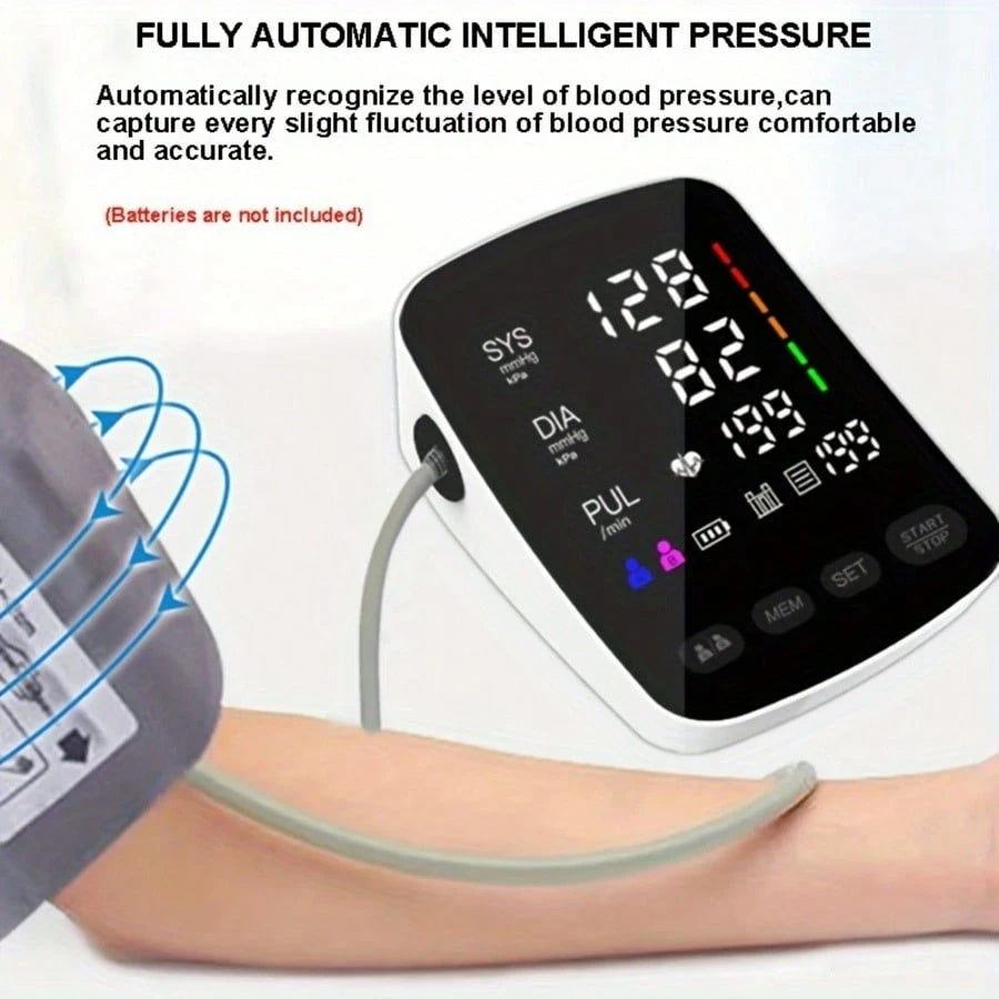 Blood Pressure Monitor Automatic Upper Arm Lg. Cuff for Home Use