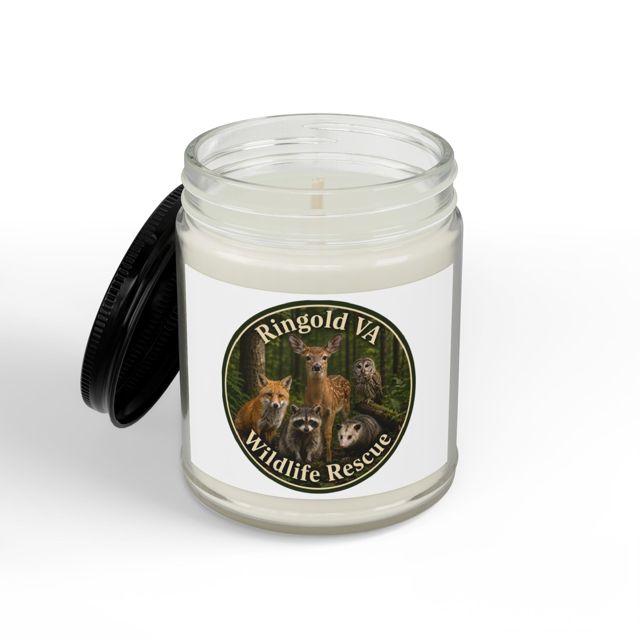 Wildlife Rescue Soy Candle - Ringgold VA Scented Jar (4oz & 9oz)
