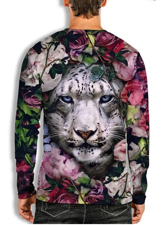 Fashionable Long-sleeved Casual Top / Men and Teen