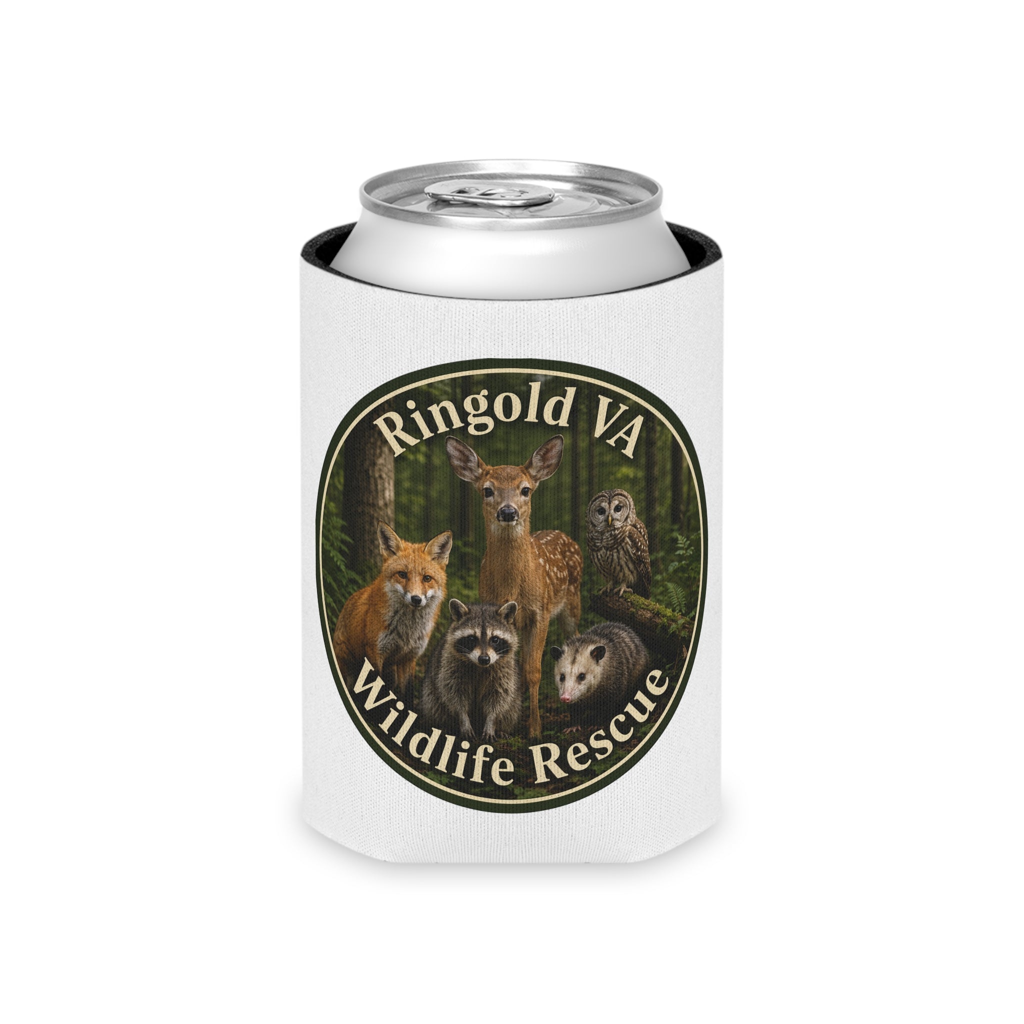 Can Cooler - Ringgold VA Wildlife Rescue 'Wildlife Supporter' Can Cooler