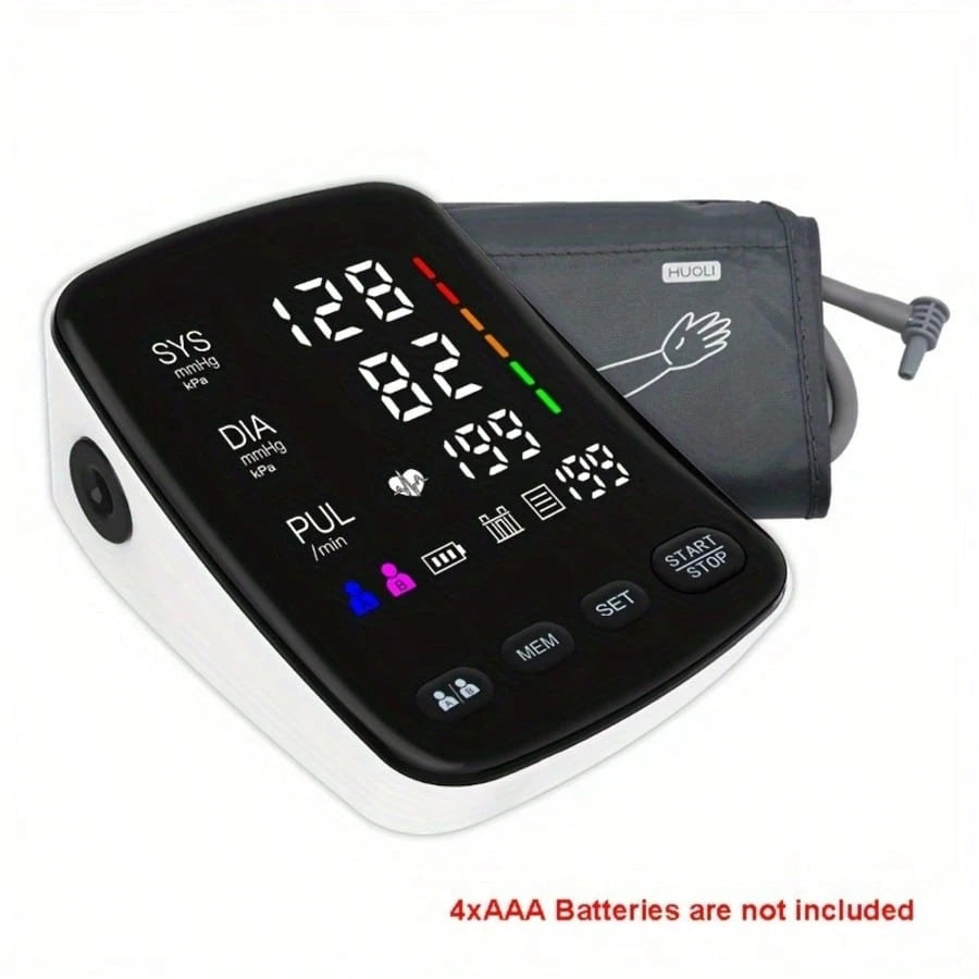 Blood Pressure Monitor Automatic Upper Arm Lg. Cuff for Home Use
