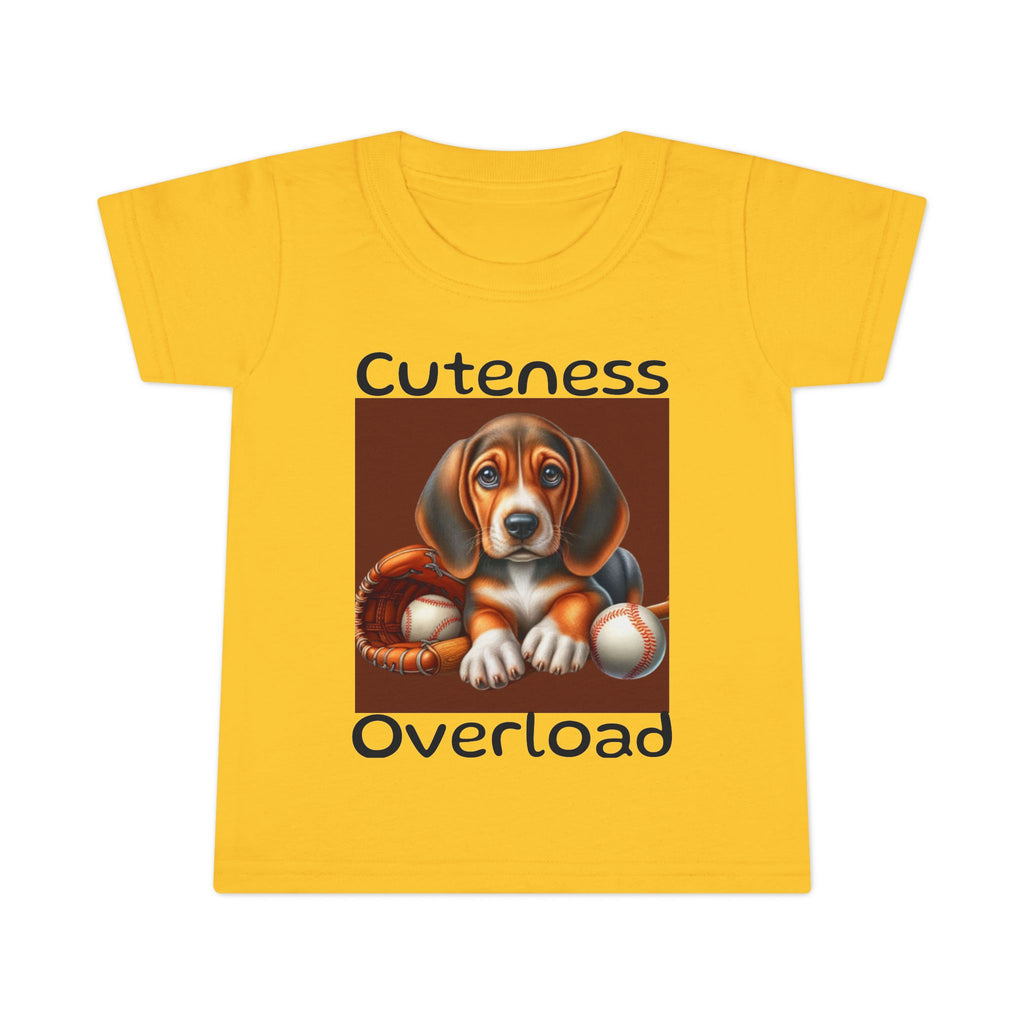 Cute Dog Toddler T-Shirt - Fun Animal Graphic Tee for Kids