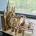 MUSIC PARK Electric 3D Wooden Puzzles Marble Run Model Kits Brain Teaser Puzzle