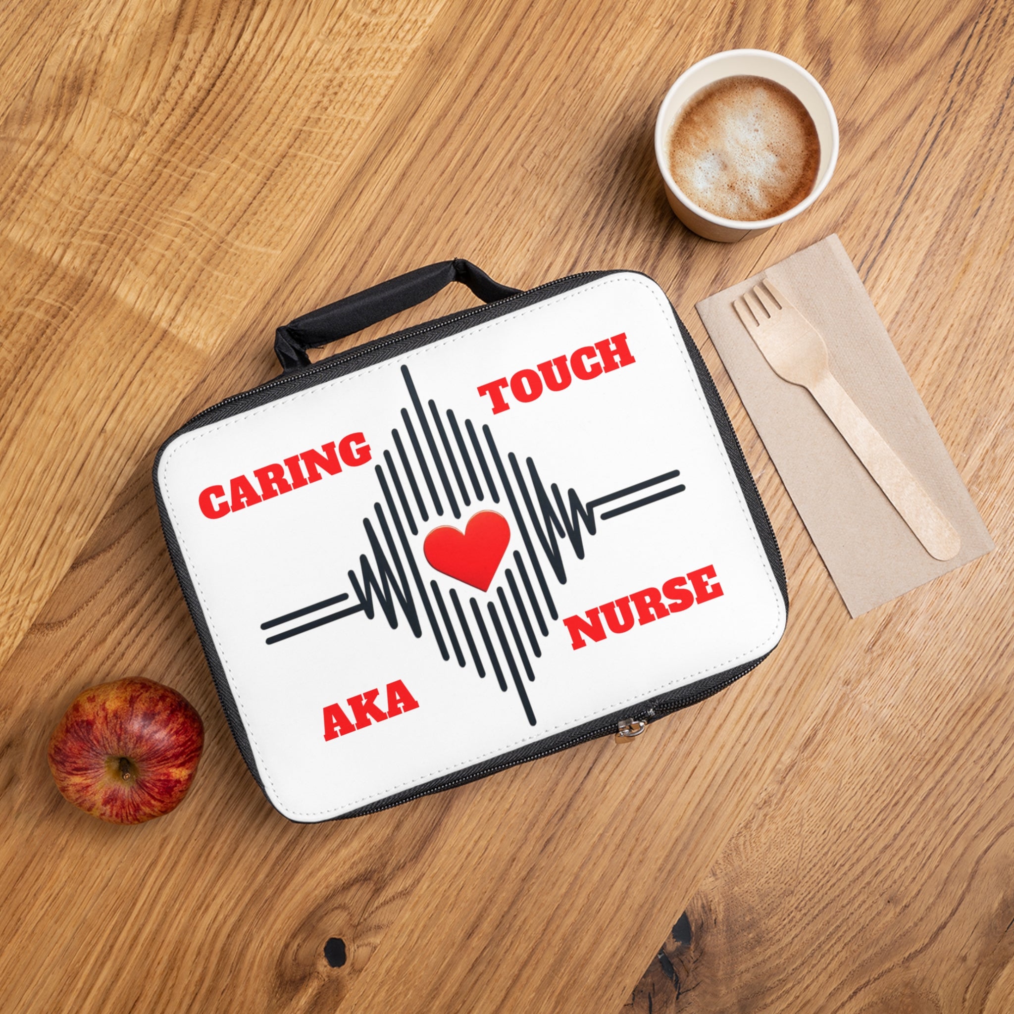 Caring Nurse Lunch Bag - Heartbeat Design Healthcare Gift
