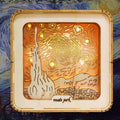 MUSIC PARK 3D Wooden Puzzles for Adults Starry Sky Model Kit Night Lights Desk Decorations