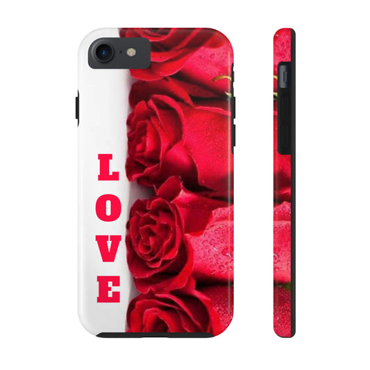 Electronics / Tech & Gadgets: Romantic Rose Love Phone Case, Valentine's Gift, Floral Protective Cover, Cute Phone Accessory, Thoughtful Gift Idea
