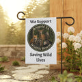 Garden Flag — We Support Ringold VA Wildlife Rescue "Saving Wild Lives"
