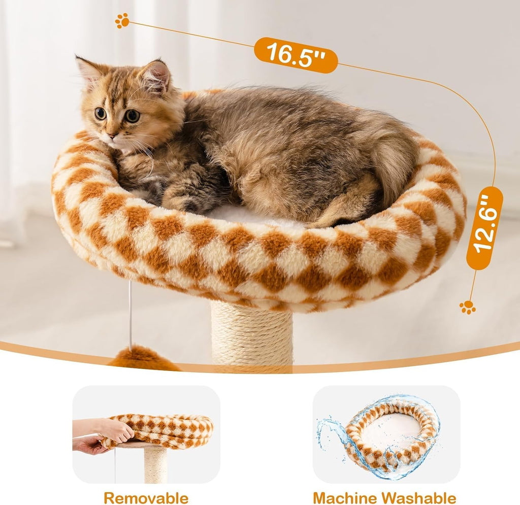 Small Cat Tower with Sisal Scratcher