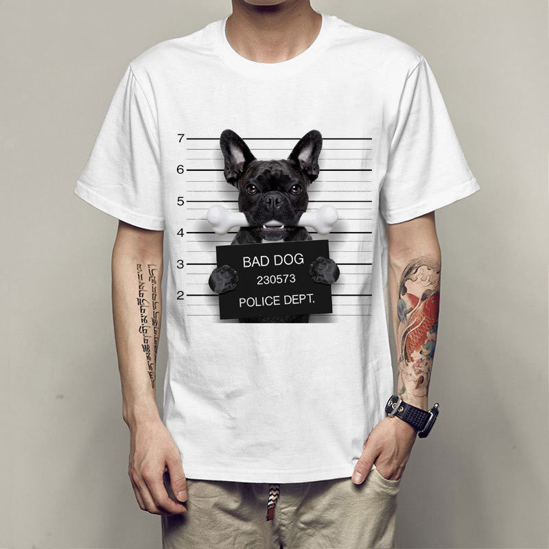 Dog Lovers T-shirt / Funny Dog Jail Busted / Men / Teen