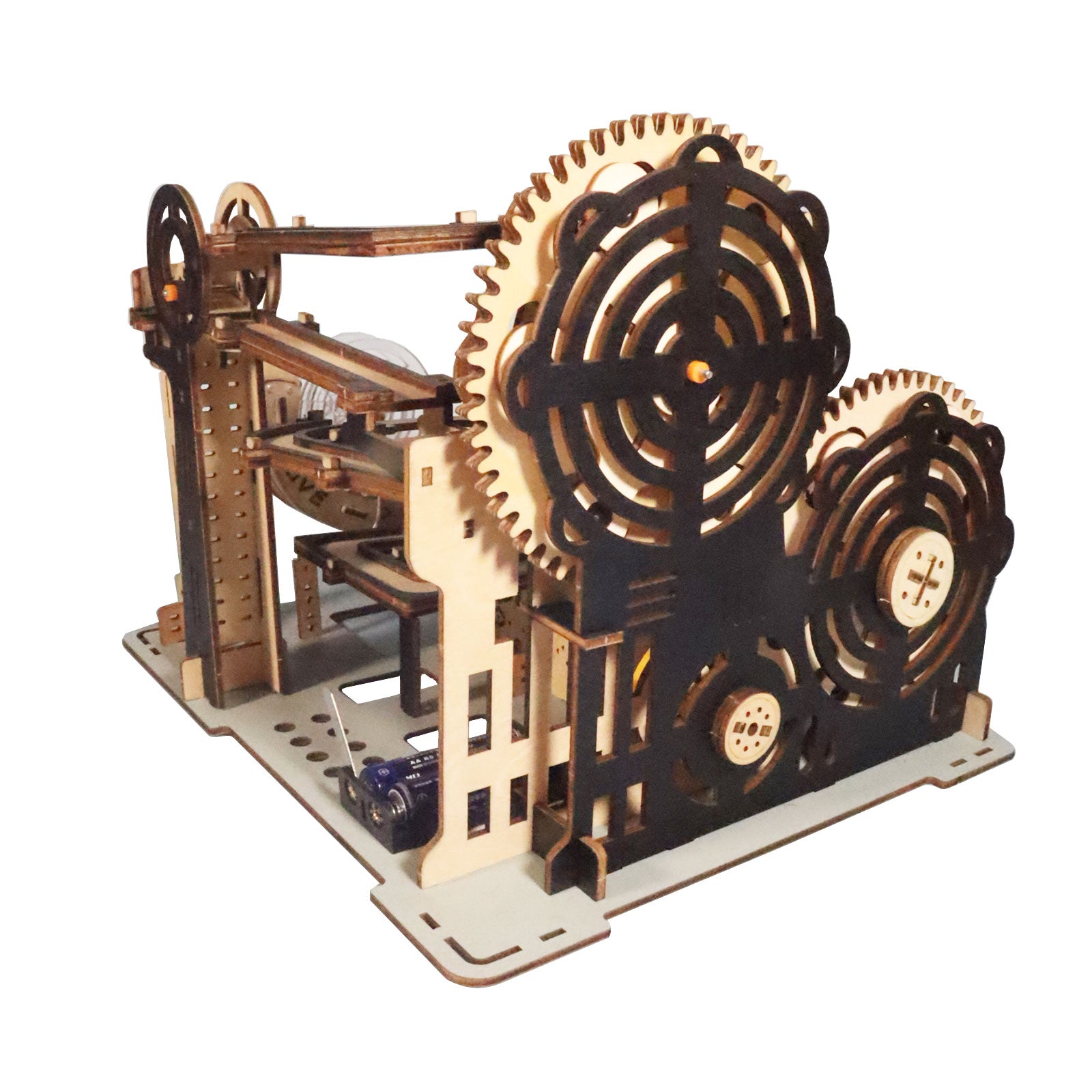 MUSIC PARK 3d Wooden Puzzle Hand Whale Music Box Handmade Assembly Model Kit