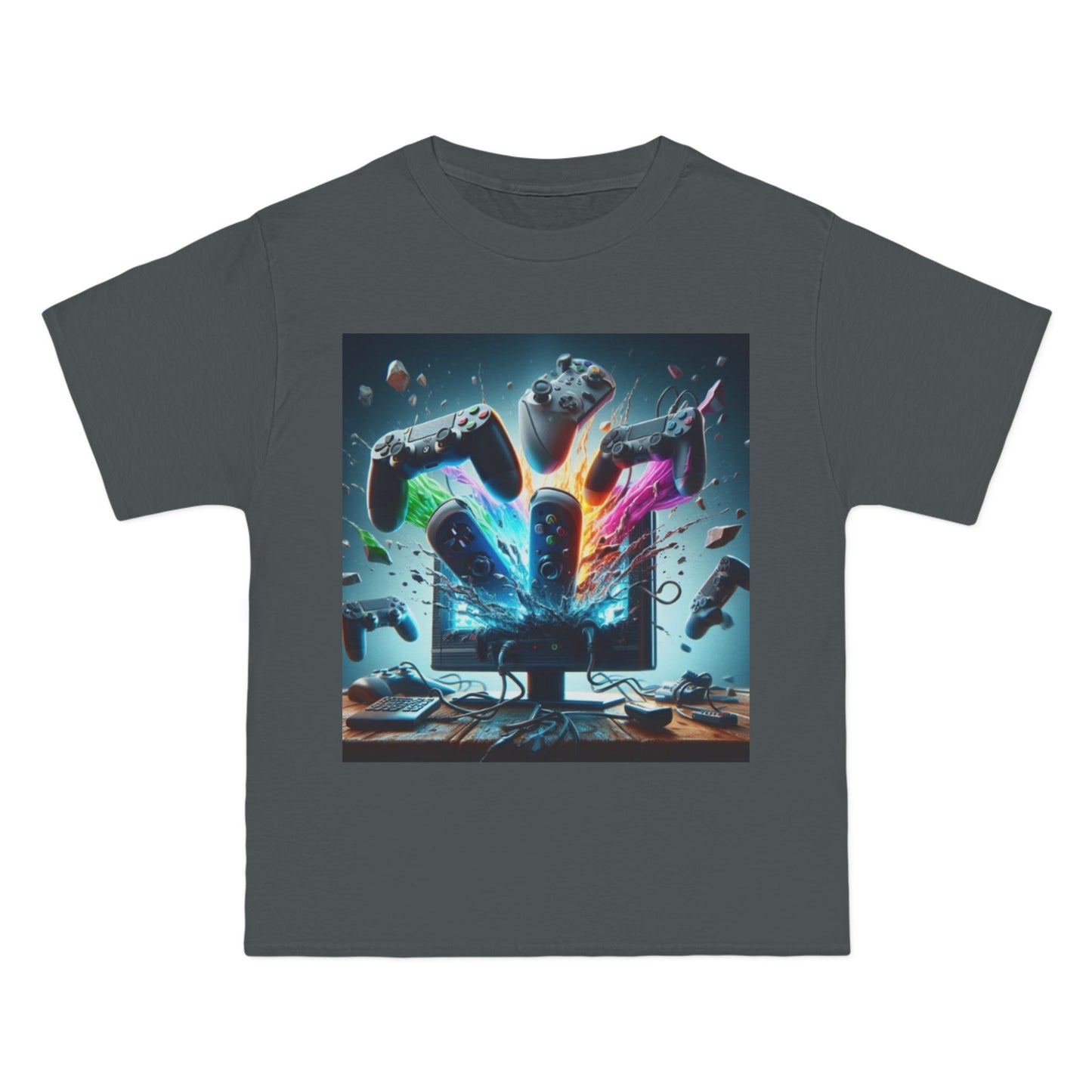 Clothing/ Gaming/ Unisex/ Tee Shirt: Gaming Explosion Short-Sleeve T-Shirt | Unisex Tee, Gamer Gift, Video Game Shirt, Fun Casual Wear, Gaming Apparel