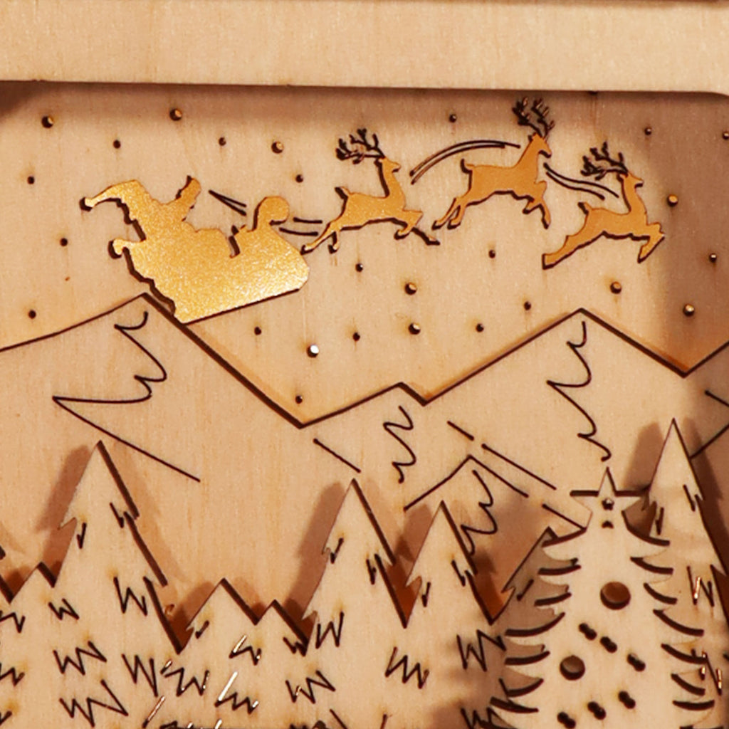 MUSIC PARK 3D Wooden Puzzles Model Kit Night Lights Desk Decorations