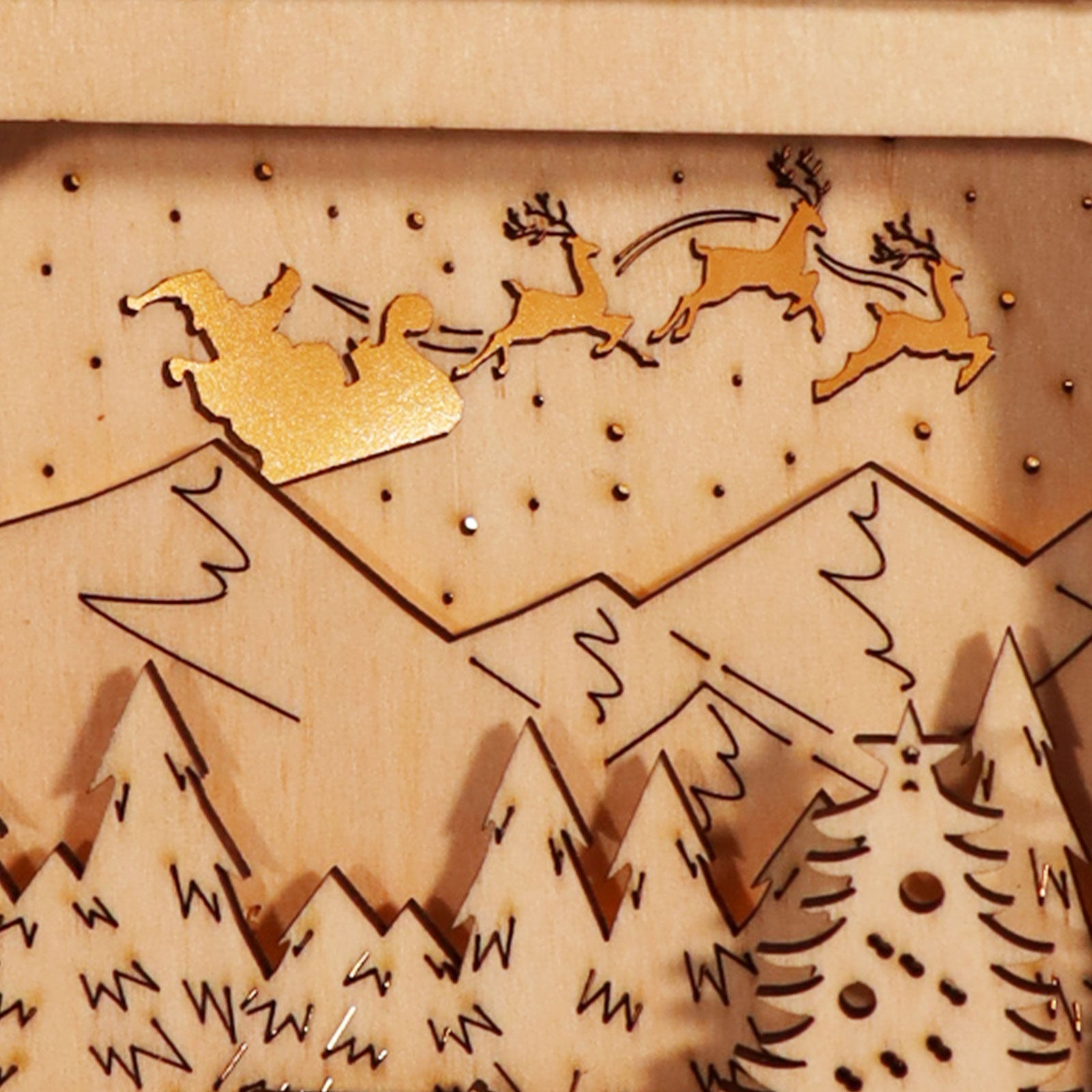 MUSIC PARK 3D Wooden Puzzles Model Kit Night Lights Desk Decorations