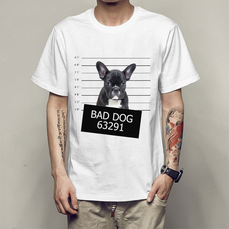 Dog Lovers T-shirt / Funny Dog Jail Busted / Men / Teen