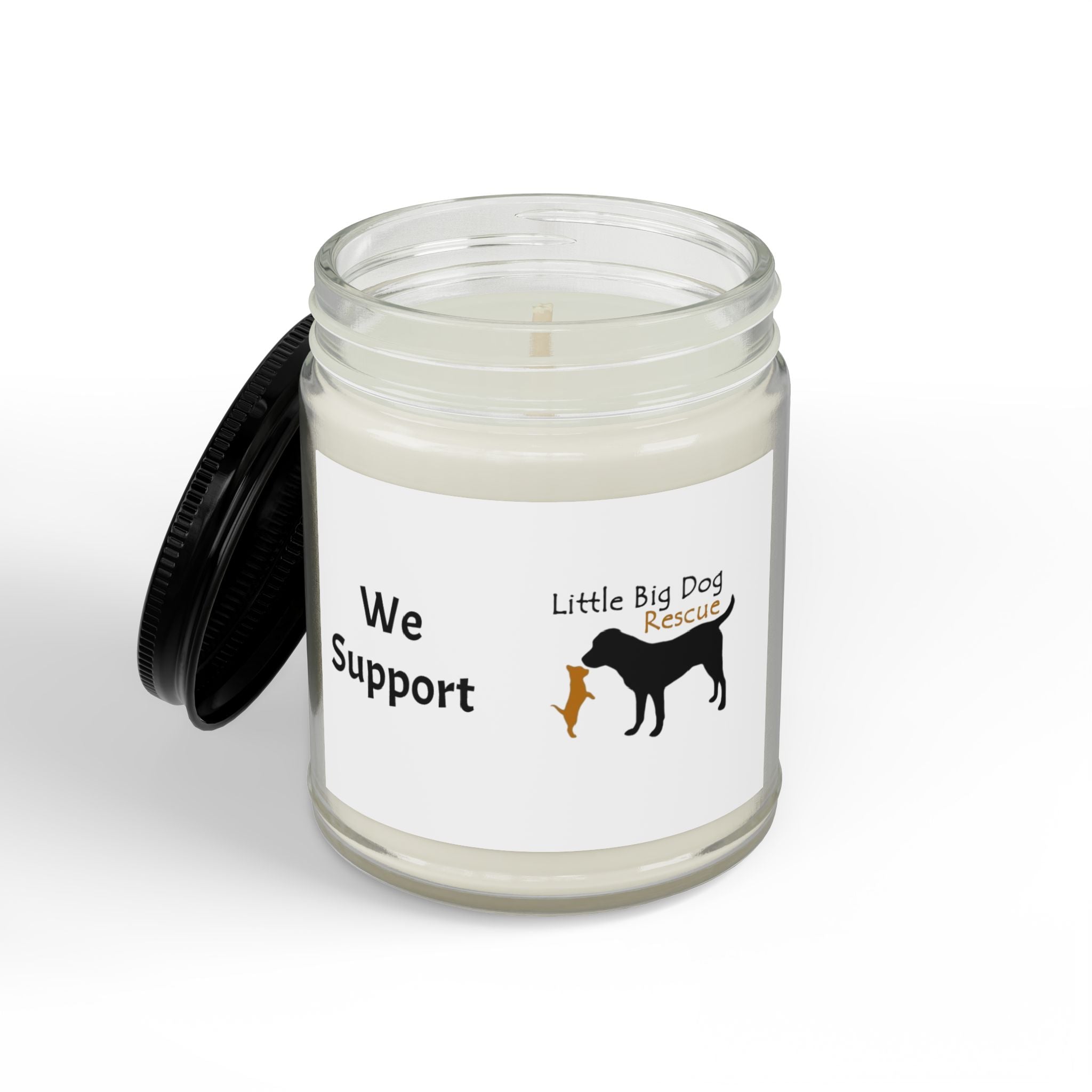 Soy Support Candle — 4oz & 9oz Amber Jar (We Support Little Big Dog Rescue)