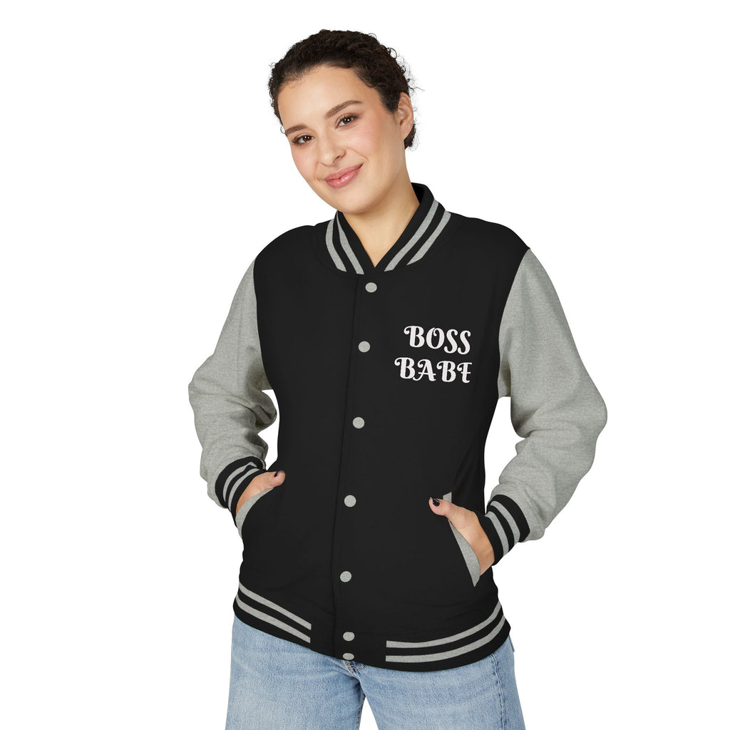 Boss Babe Unisex Heavyweight Letterman Jacket