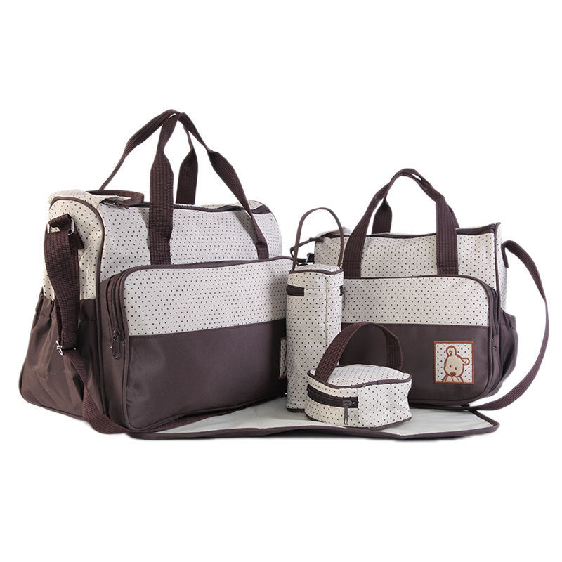 5pc. Large Capacity Diaper Bag Set
