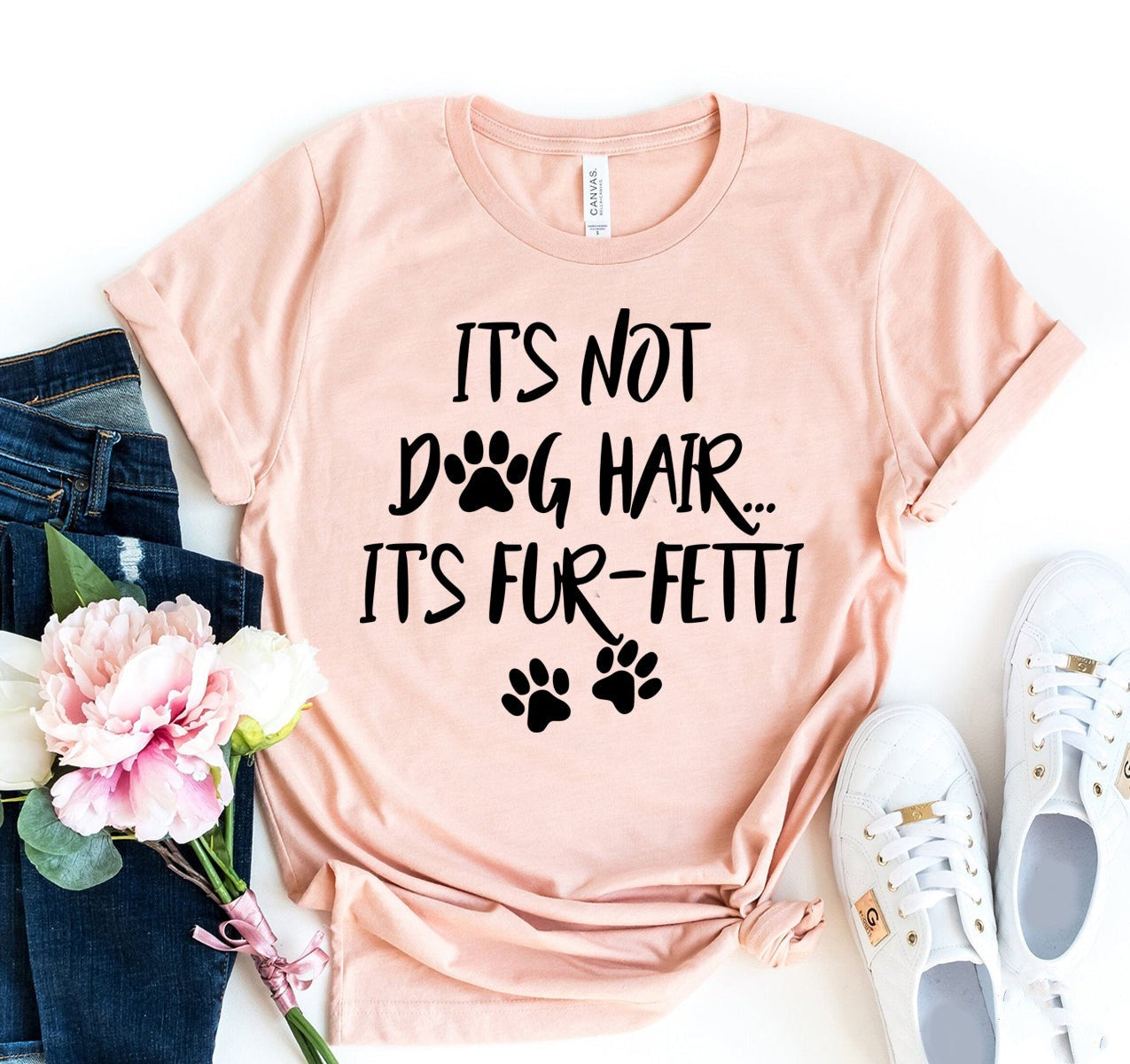 It's Not Dog Hair It's Funny Fetti T-shirt / Women / Teen