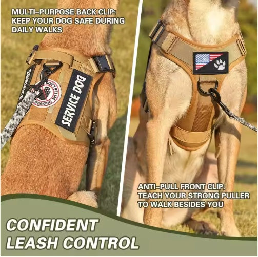 Tactical Dog Harness Vest | Reflective No-Pull Service