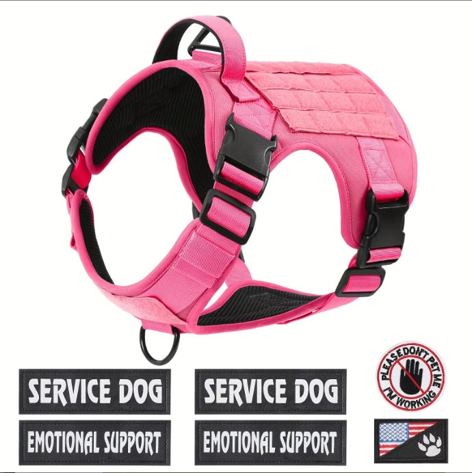 Tactical Dog Harness Vest | Reflective No-Pull Service