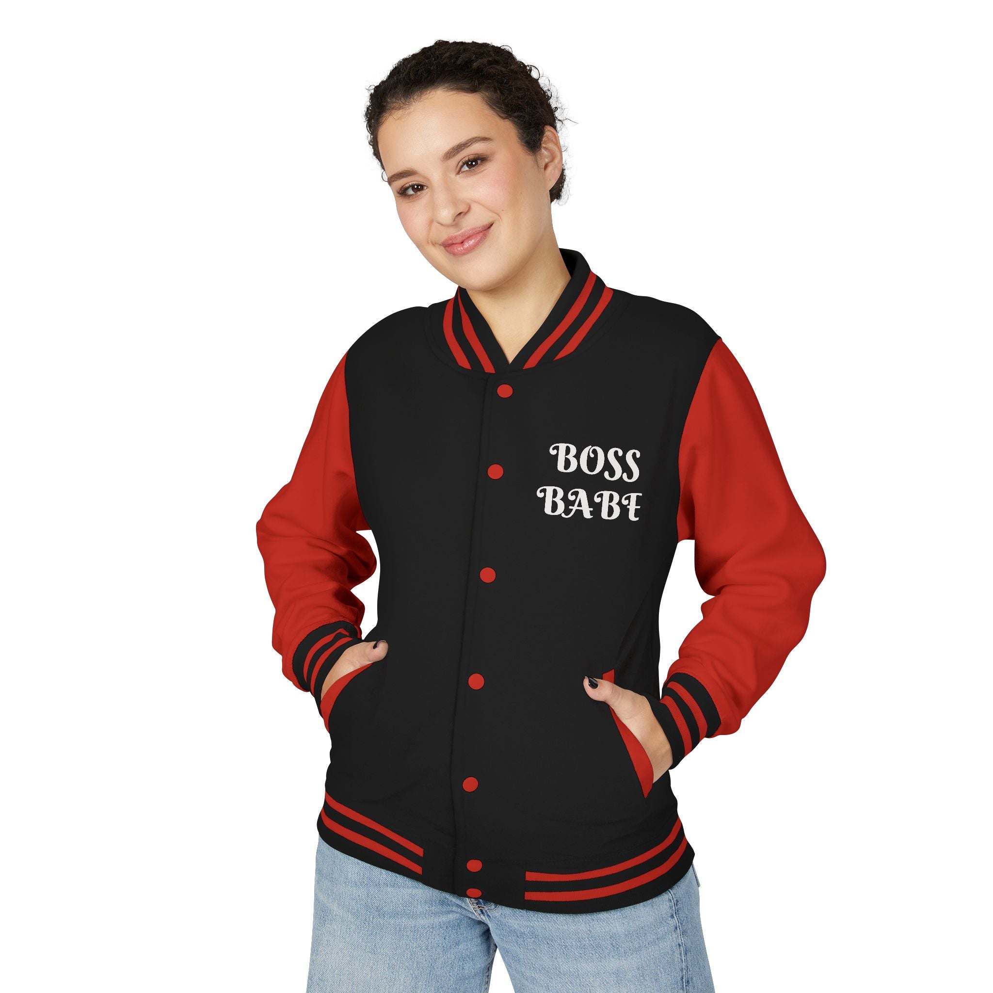 Boss Babe Unisex Heavyweight Letterman Jacket