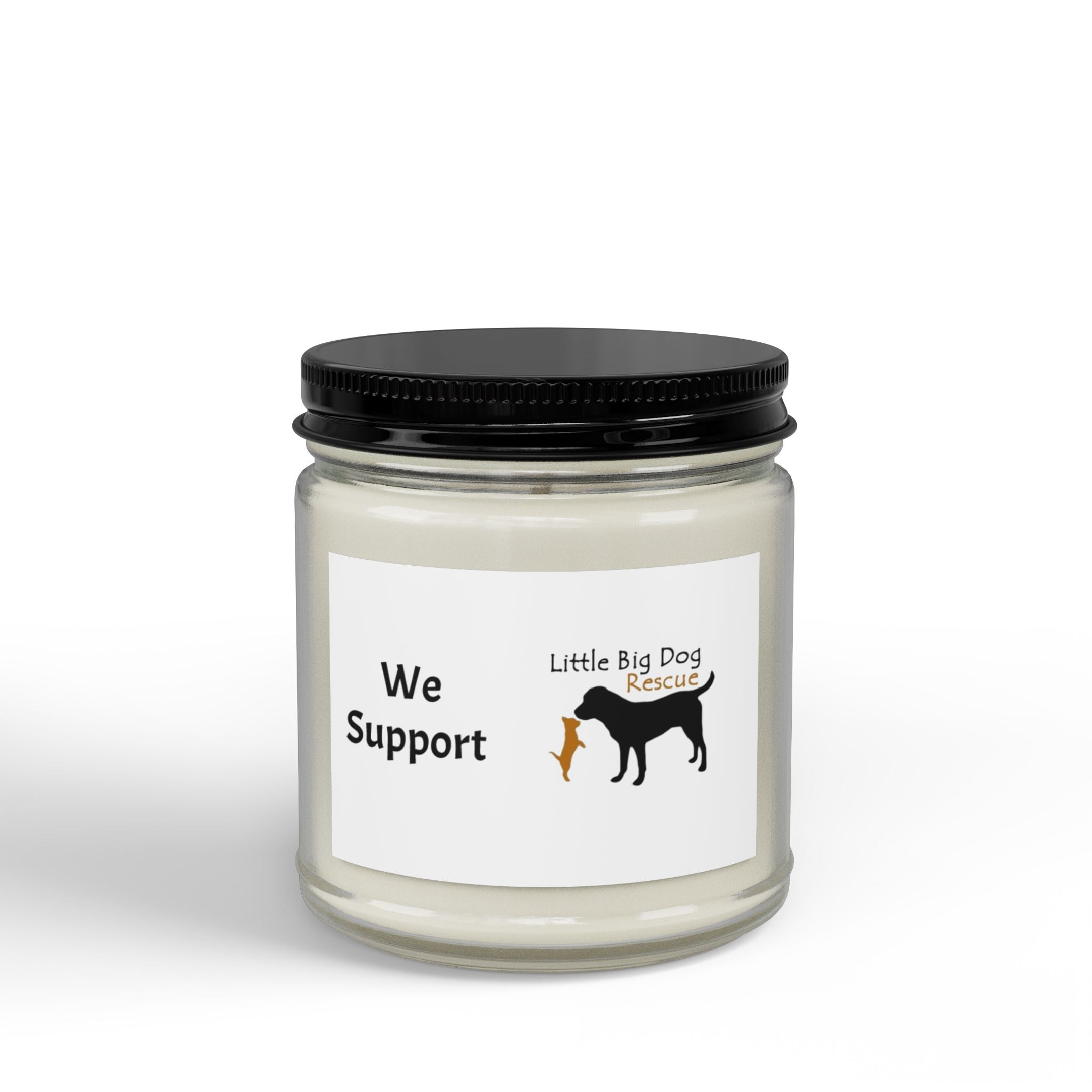 Soy Support Candle — 4oz & 9oz Amber Jar (We Support Little Big Dog Rescue)