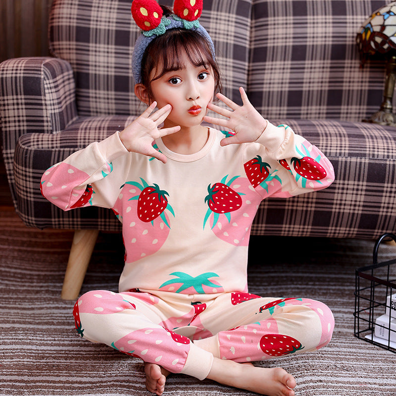 Sleepwear Cotton Autumn Clothing and Pants Set