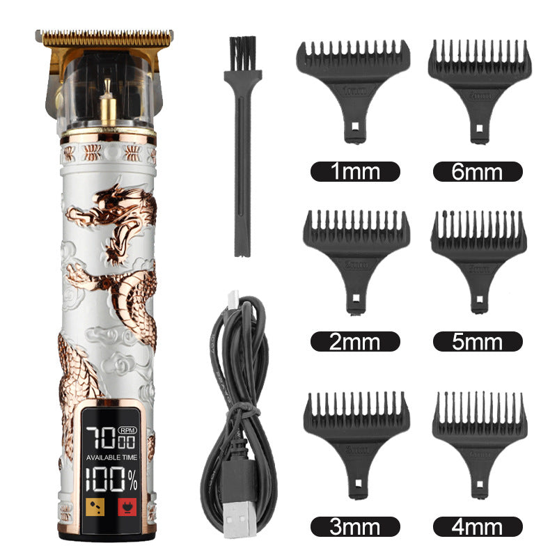 Hair Clipper Electric Electrical Hair Cutter Retro Oil Head Engraving